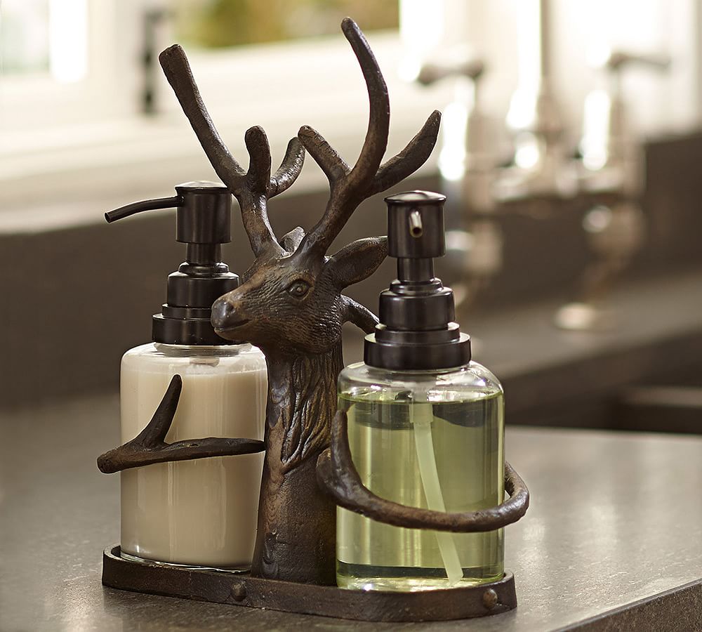 North Pole Reindeer Soap/Lotion Caddy