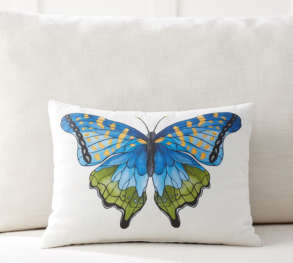 Printed Butterfly Pillow