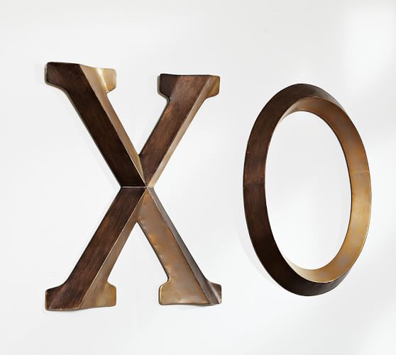 XO Letters Pottery Barn