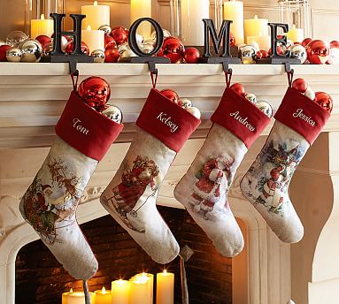 Pottery barn hot sale snowman stocking