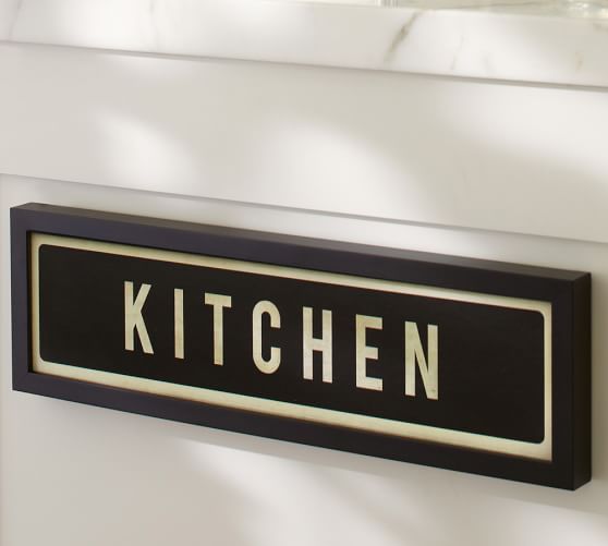 Framed Kitchen Sign Pottery Barn