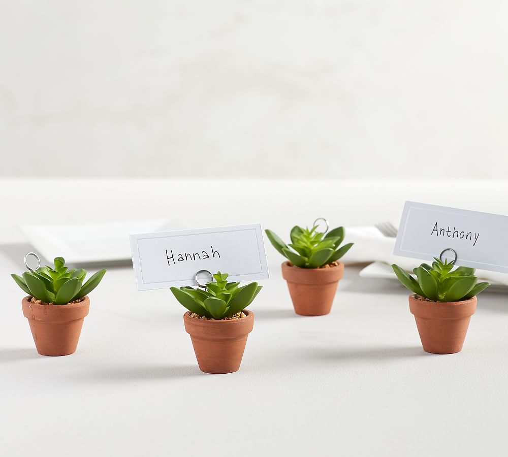 Succulent Place Card Holders, Set of 4
