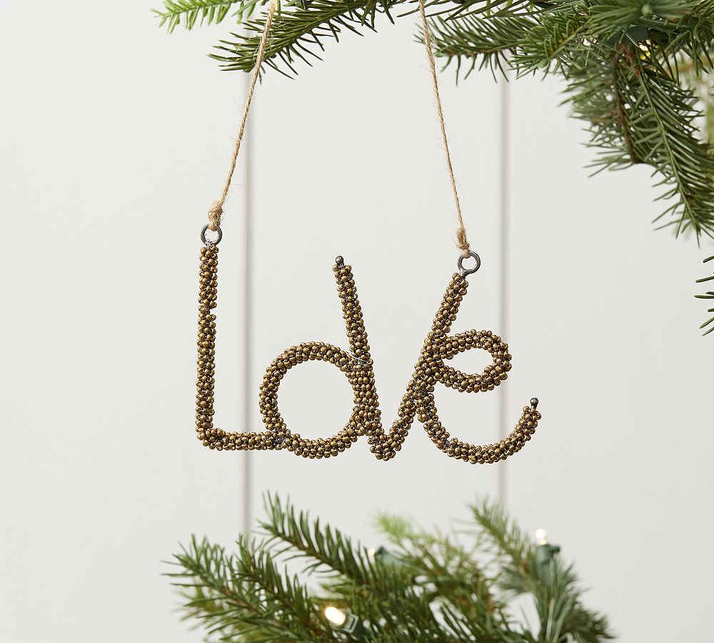 Beaded Love Ornament