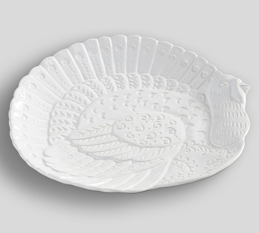 Figural Turkey Platter