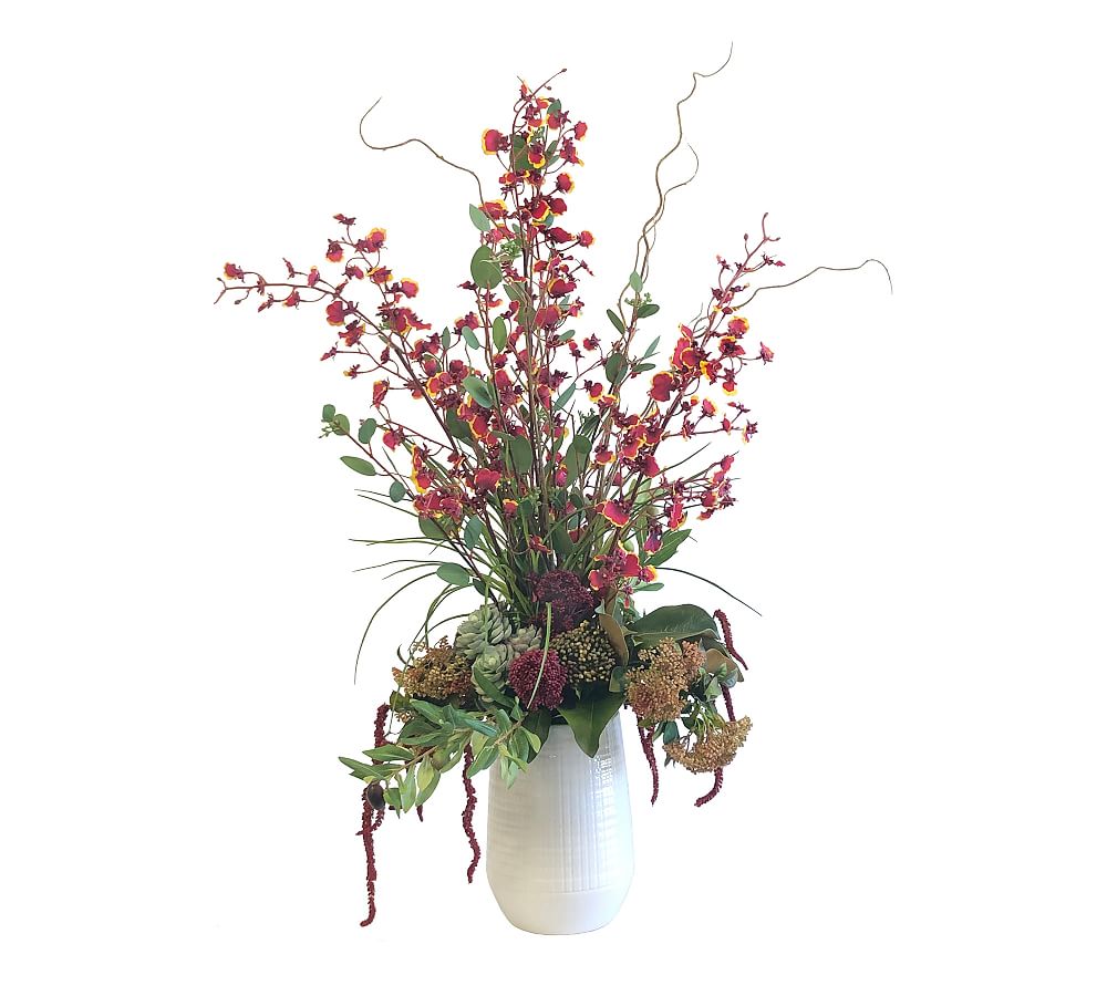 Faux Dancing-lady Orchid in Vase
