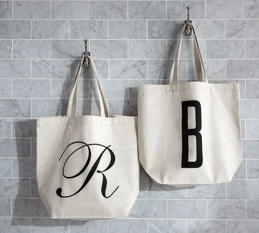 Personalized Alphabet Grocery Tote Bag