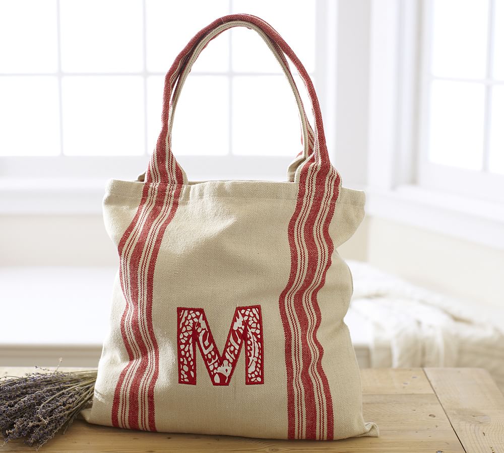 Stripe Grocery Tote Bag