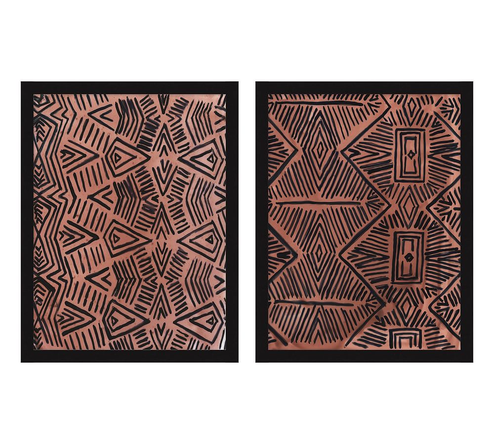 Tribal Tiles Paper Print