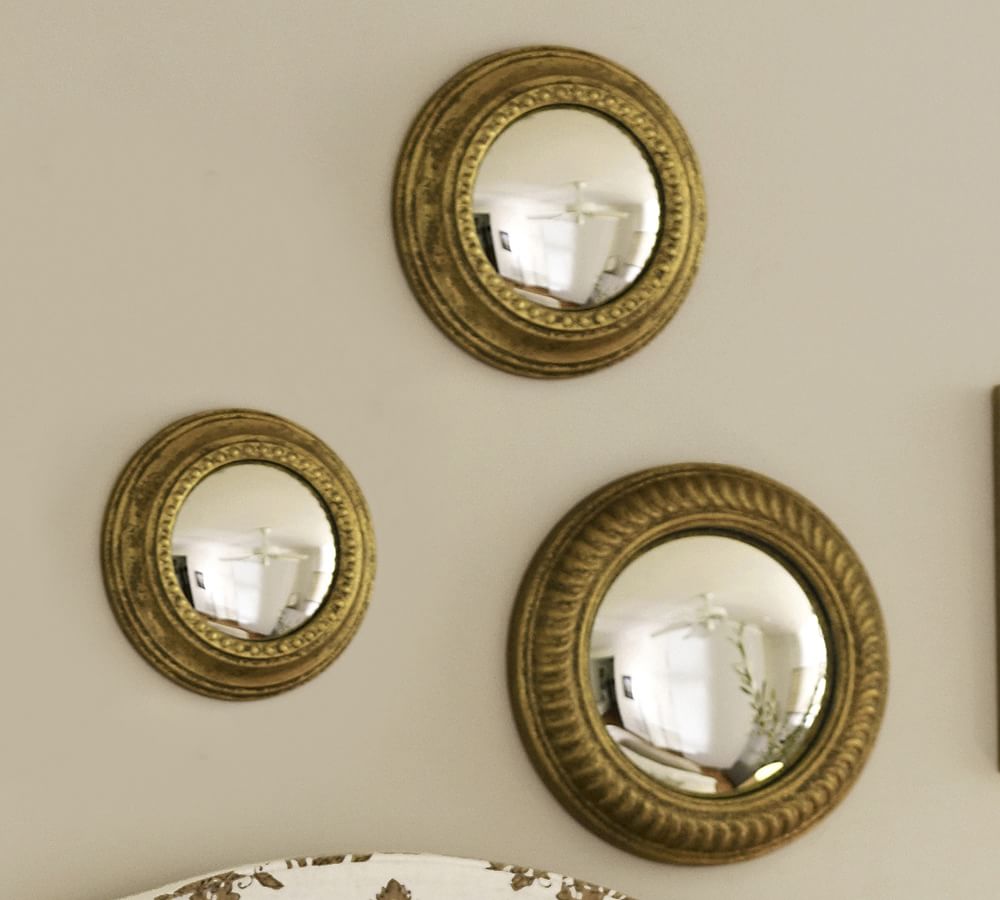 Gold Gilt Mirrors, Set of 3
