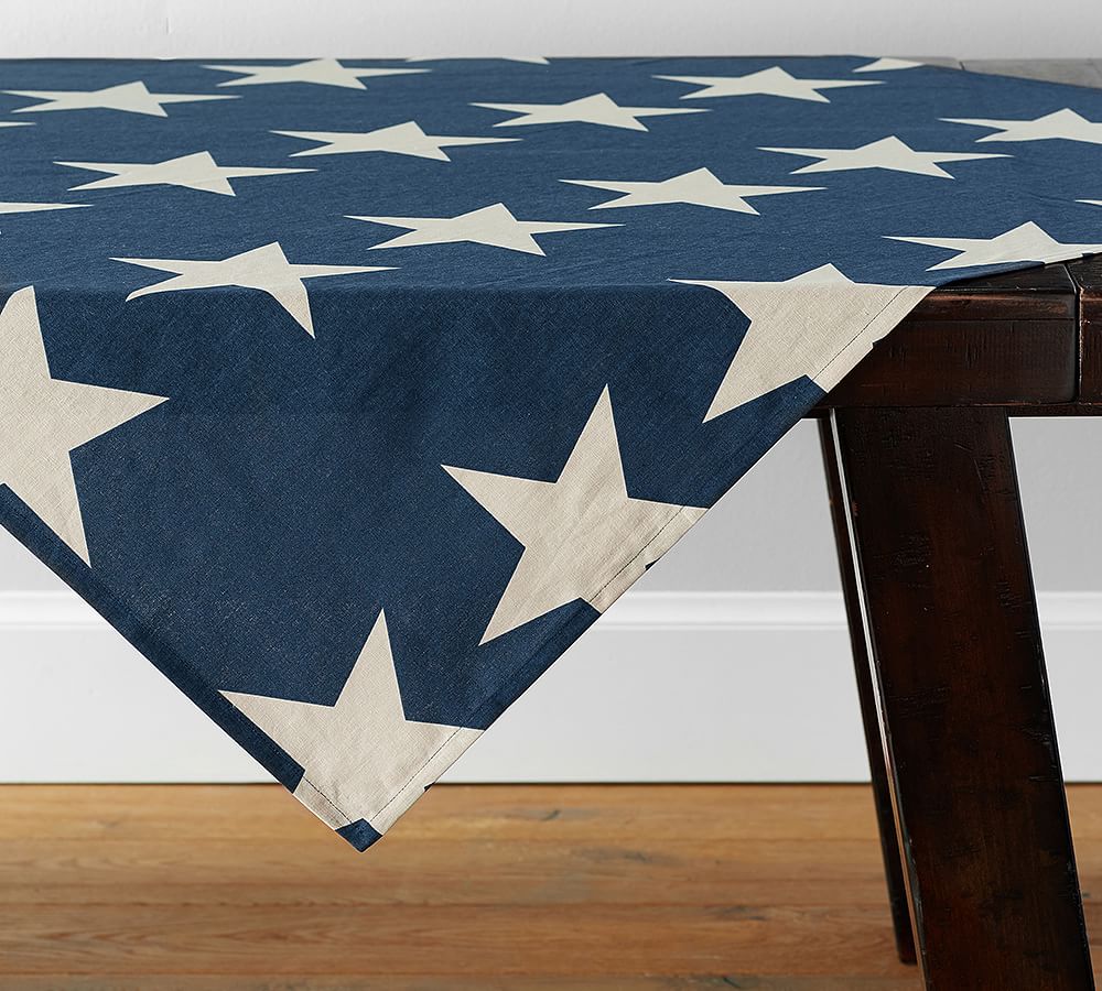 American Flag Stars Table Throw