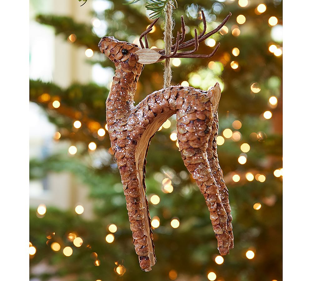 Natural Reindeer Ornament