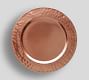 Hammered Stainless Steel Charger Plate - Copper
