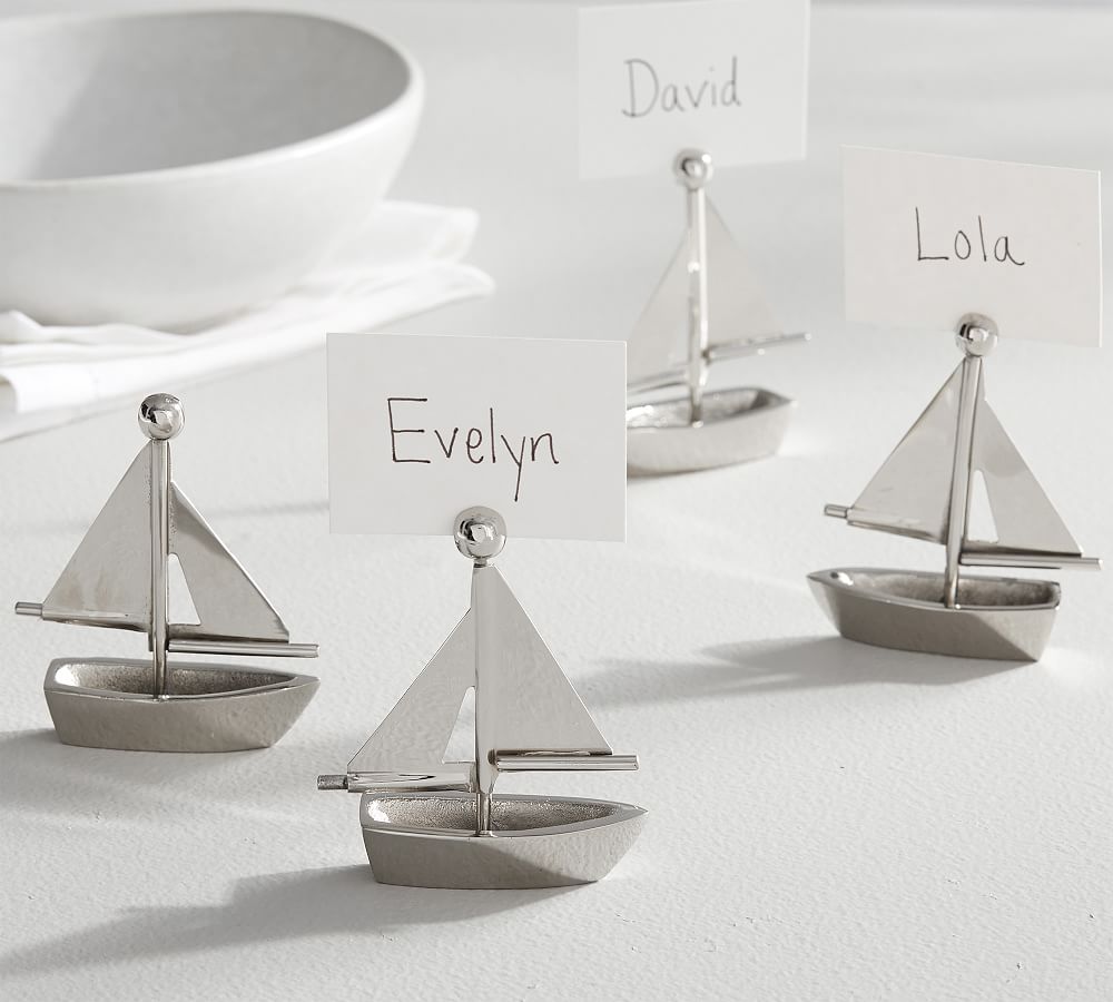 Sailboat Place Card Holders, Set of 4