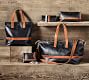 Ainsley Leather Jewelry Roll - Cognac/Black