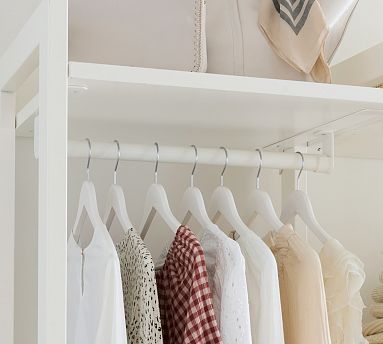 Wooden closet hot sale hangers