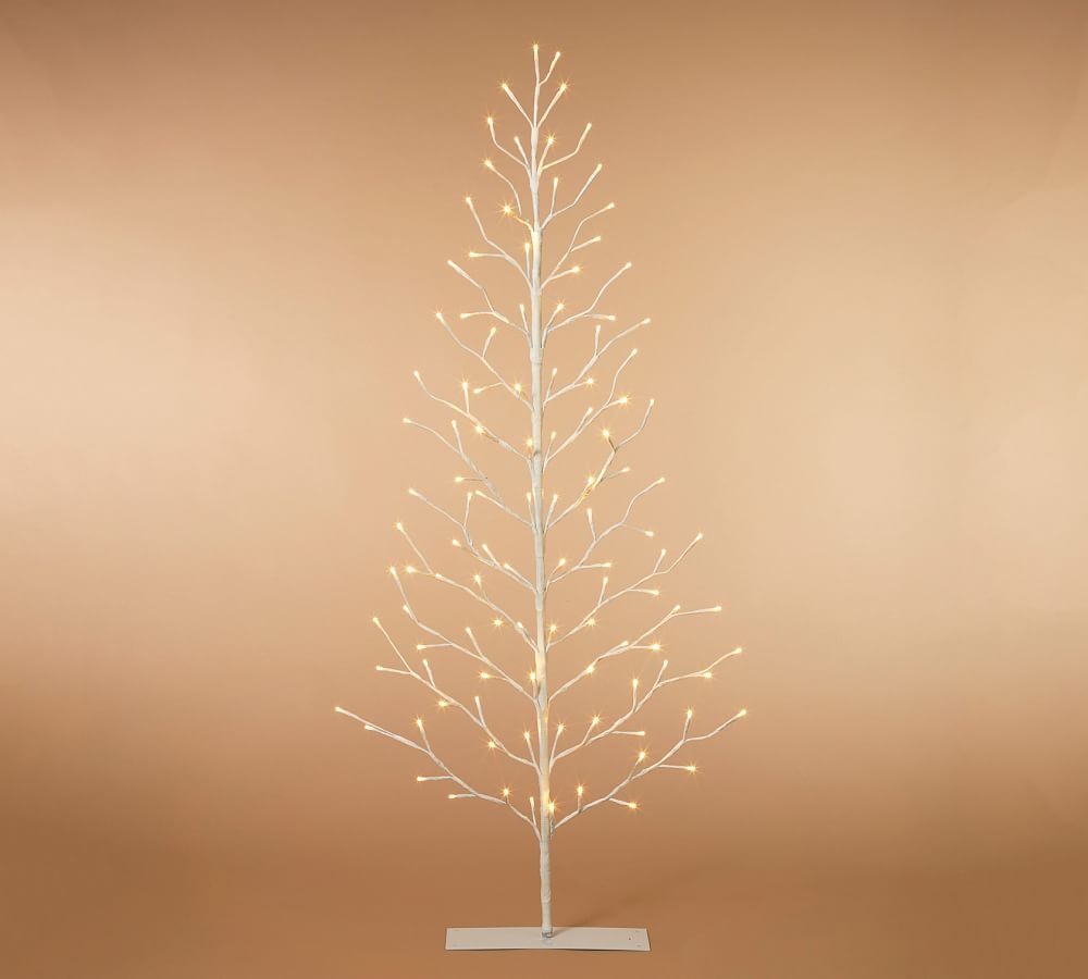 Lit LED White Pine Tree