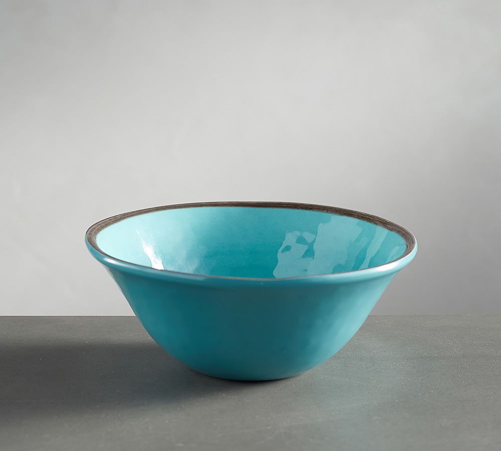 Swirl Melamine Individual Bowl - Turquoise