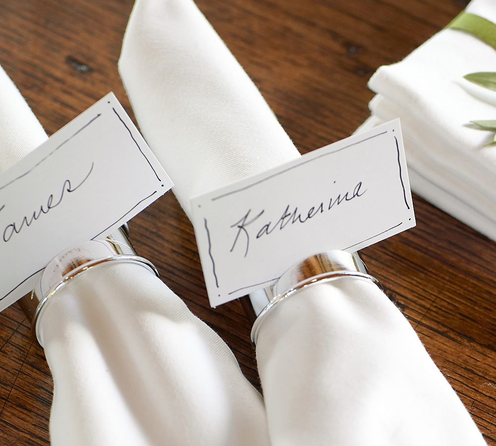 Caterer&#39;s Napkin Rings/Place Card Holders, Set of 12