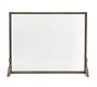 Ballard Embossed Single Panel Firescreen - Brass