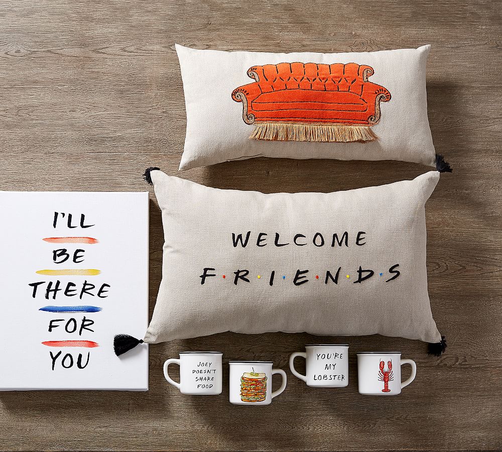 Friends pillow sale pottery barn