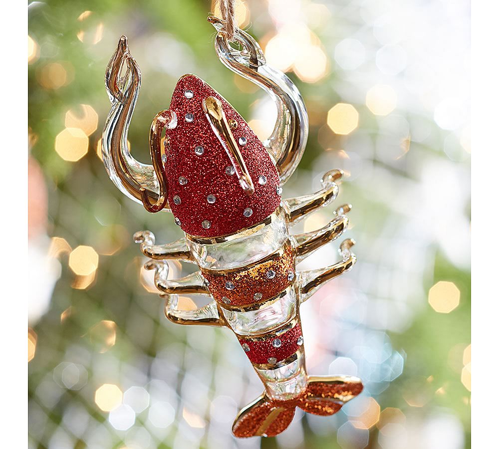 Glass Lobster Ornament