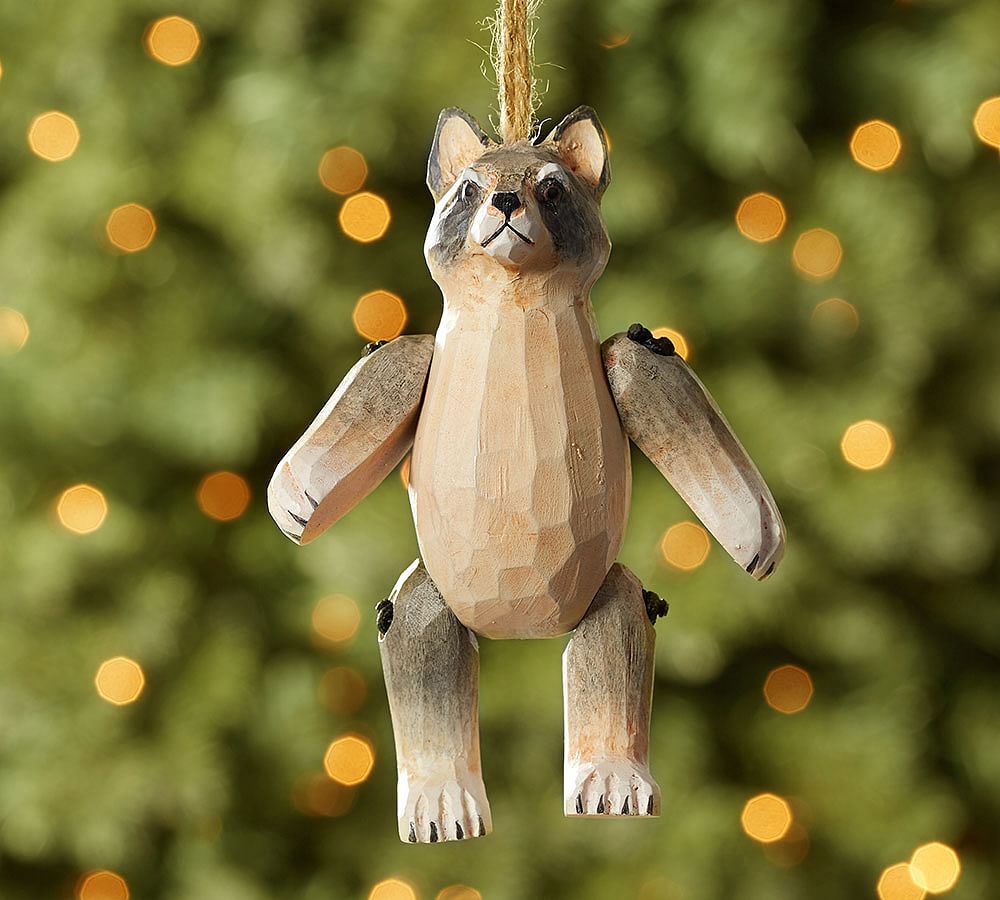 Articulating Raccoon Ornament