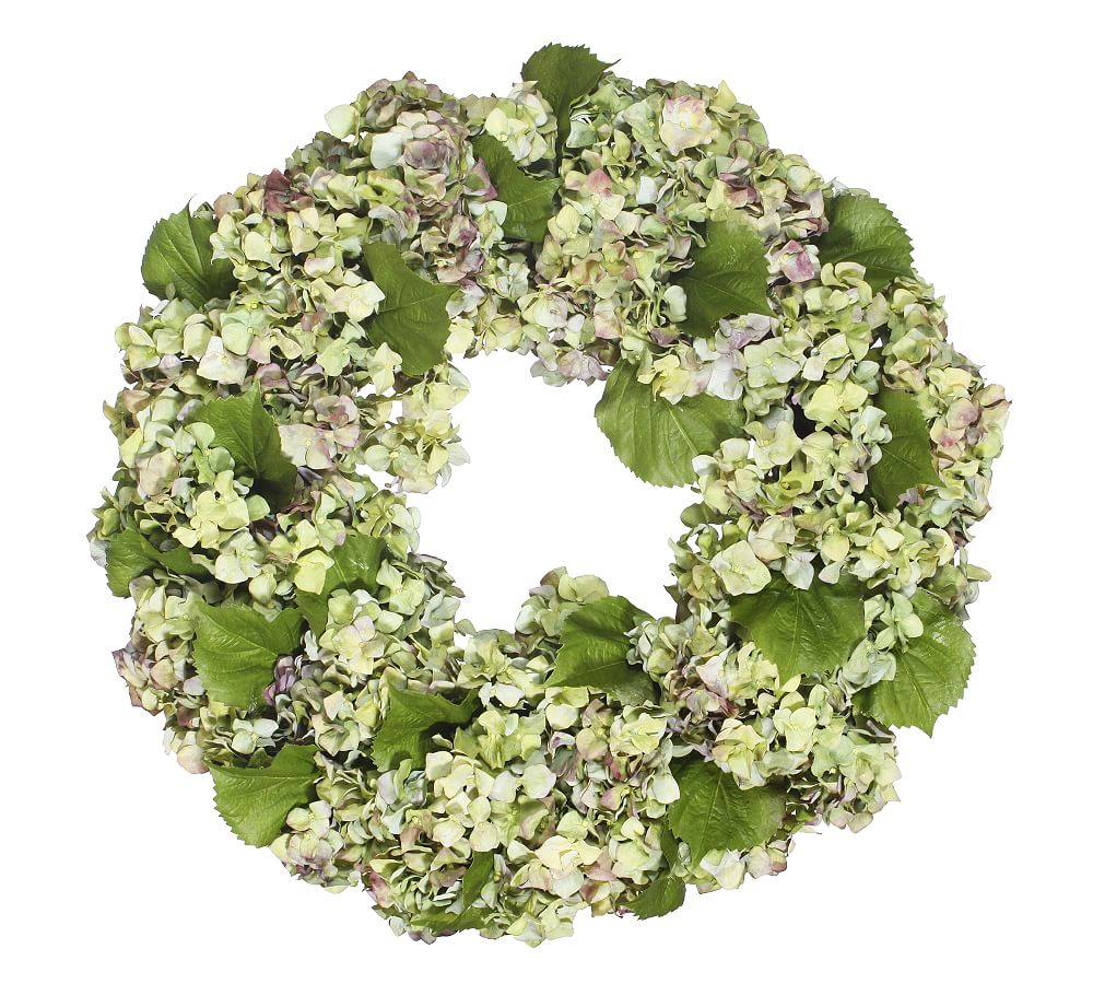 Faux Mixed Hydrangea Wreath