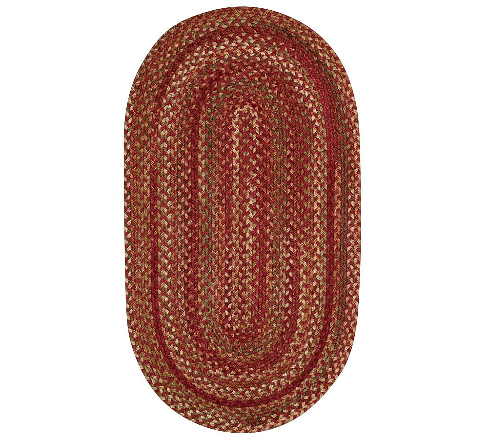 Needles & Cones Design Oval Braided Rug 3'x5' - Earth Rugs – The
