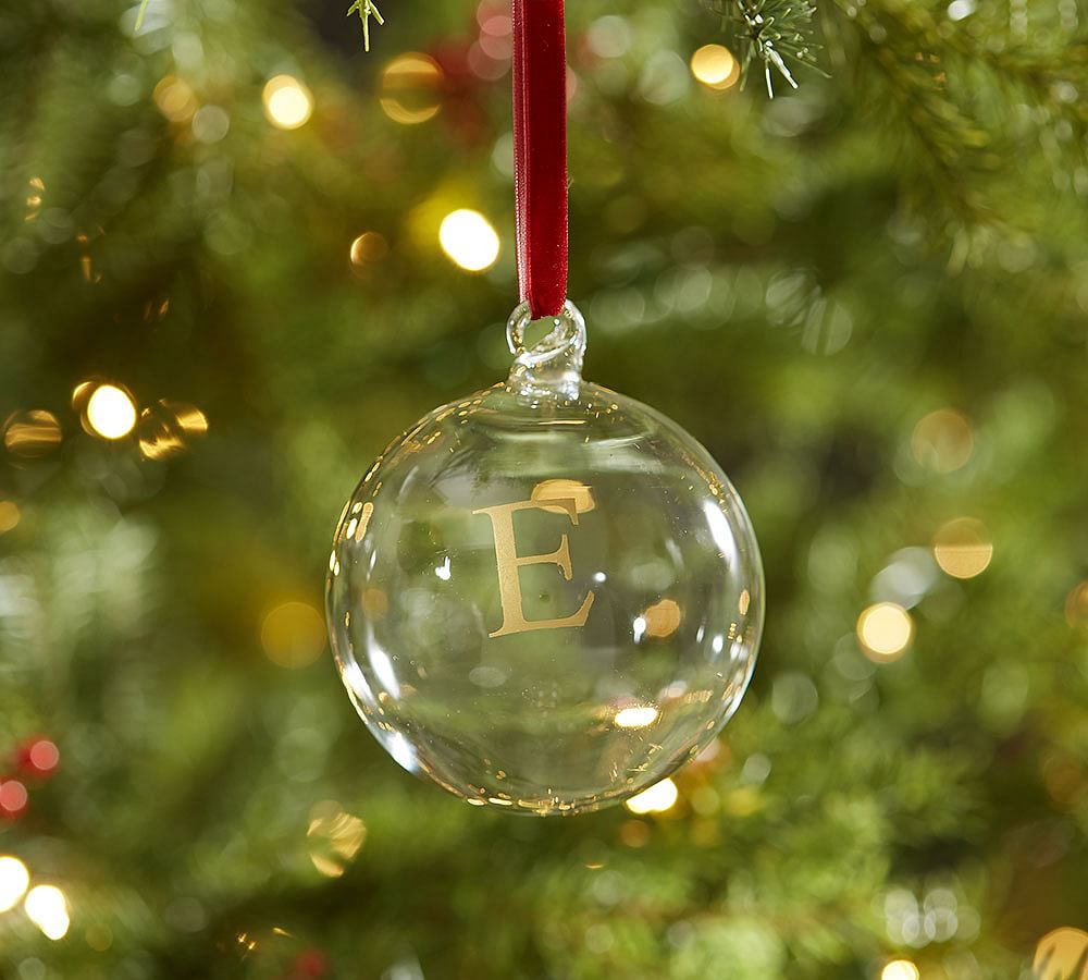 Engravable Glass Ball Ornament