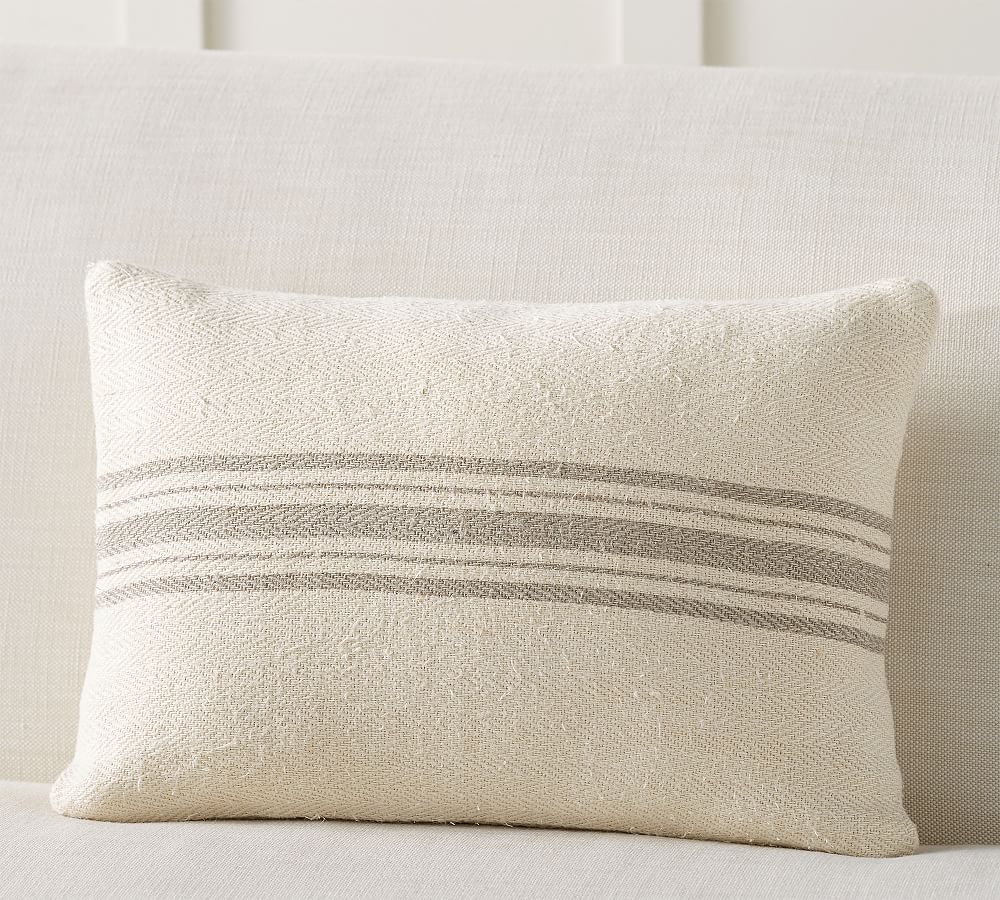 Calea Grainsack Striped Pillow Cover