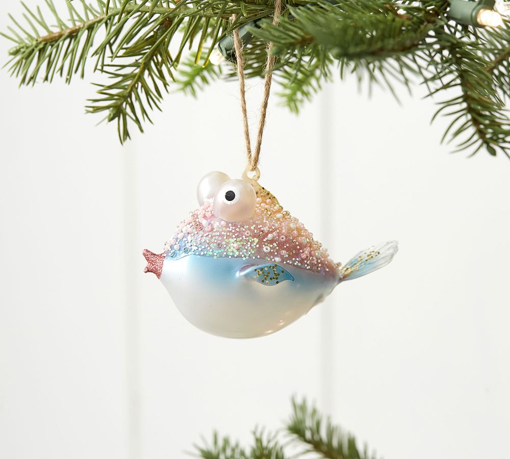 Embellished Blowfish Ornament