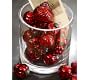 Eclectic Mercury Glass Ornaments - Red, Set of 3