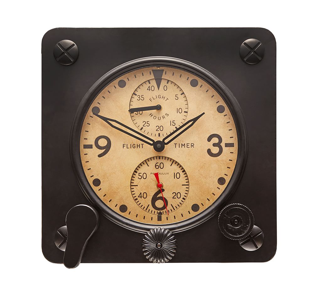 Flight Timer Wall Clock