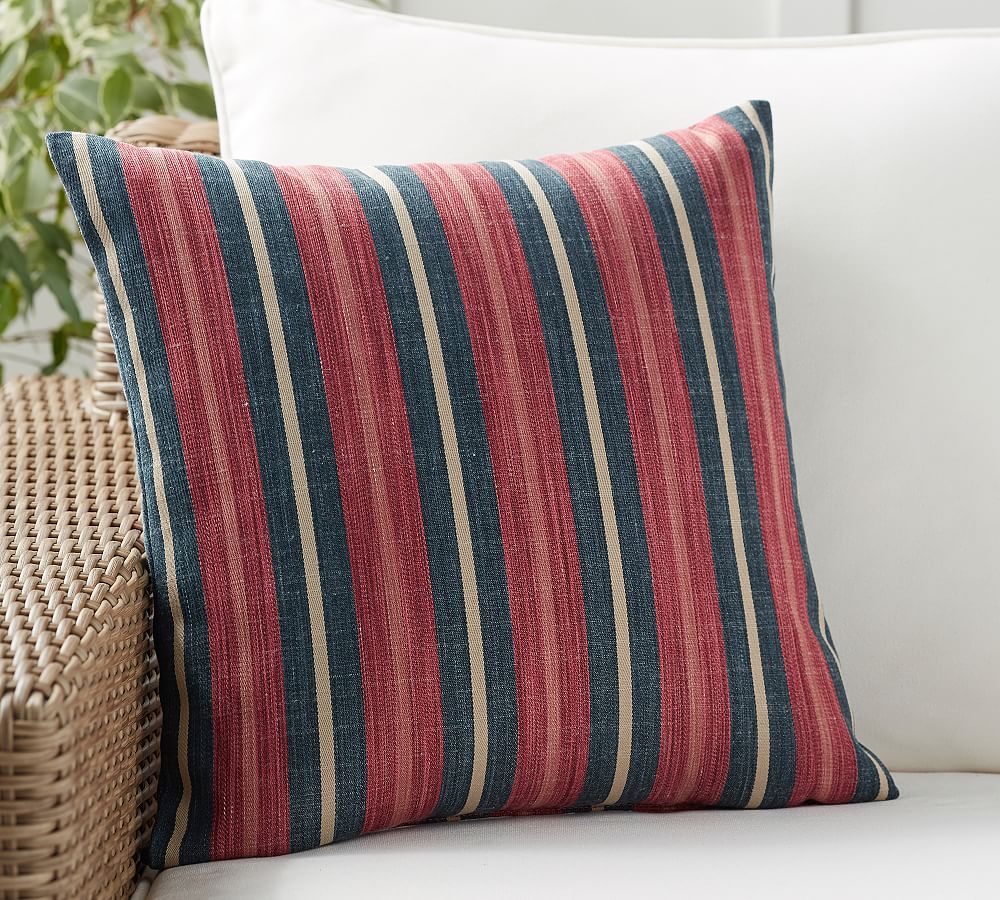 Seger Yarn-Dyed Striped Outdoor Pillow