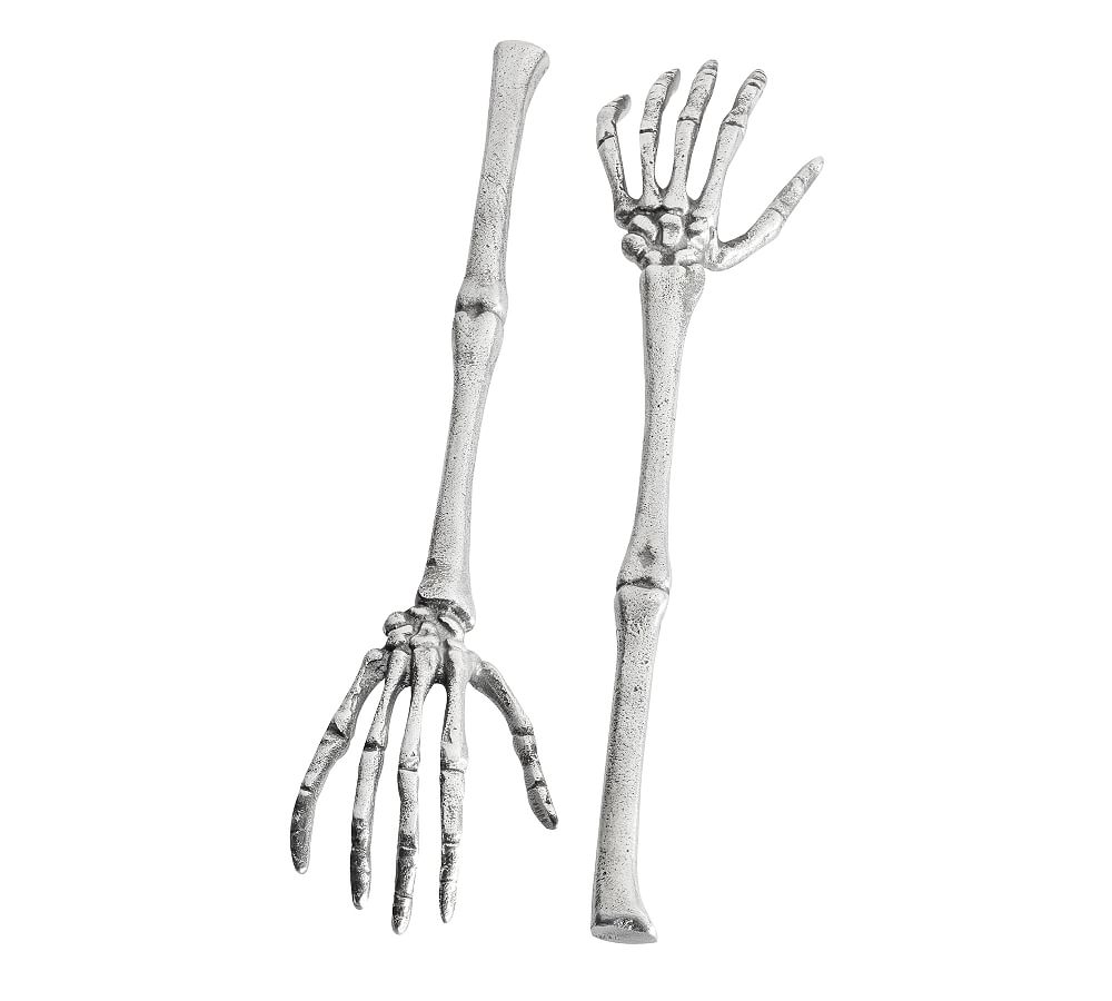 Skeleton Hand Servers, Set of 2
