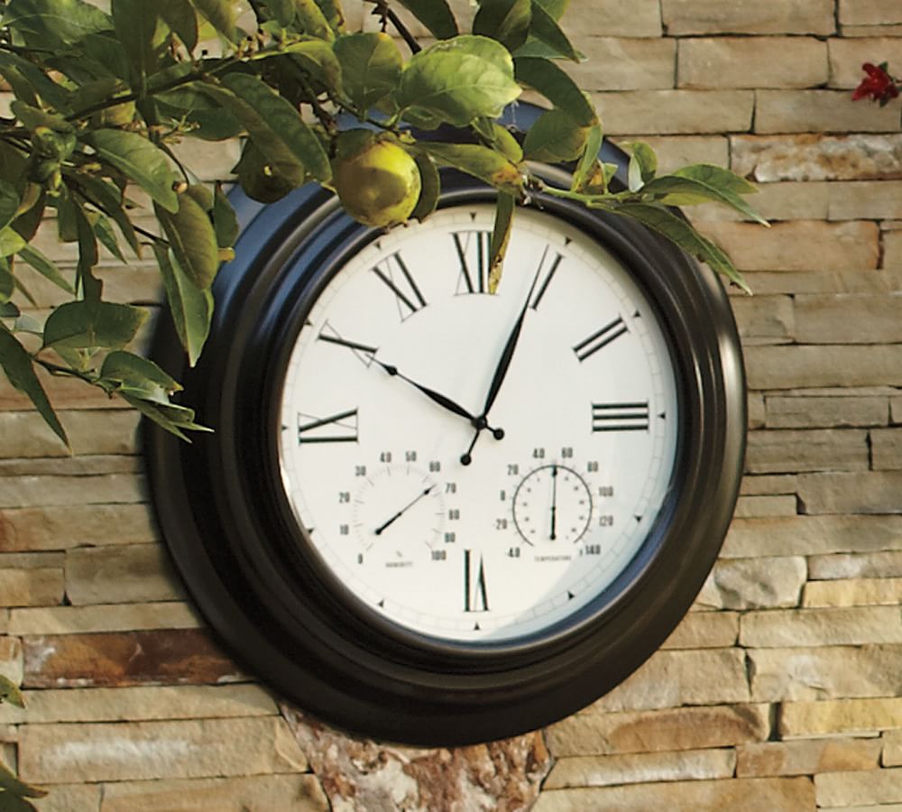 Oversized Bronze Outdoor Clock
