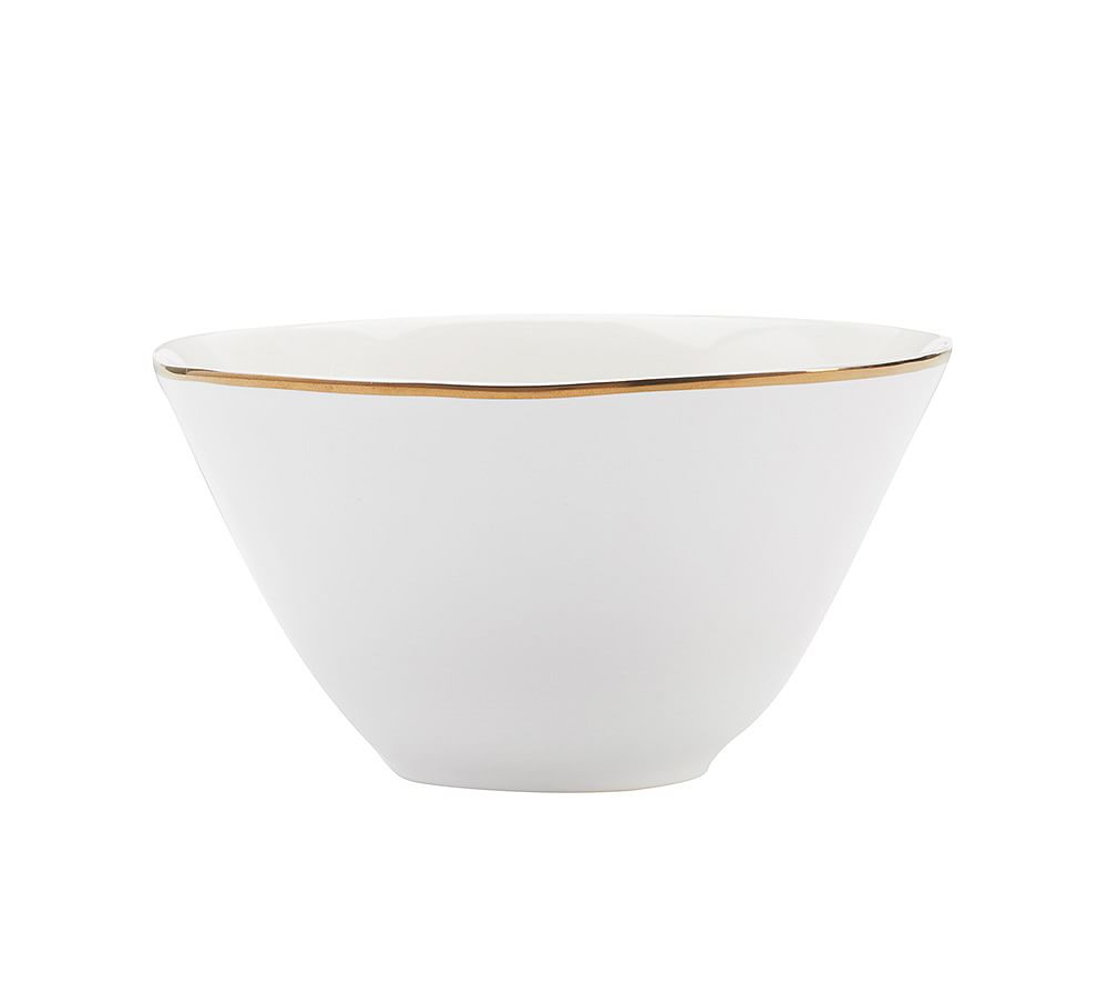 Gigi Gold Rim Cereal Bowl, Set of 4