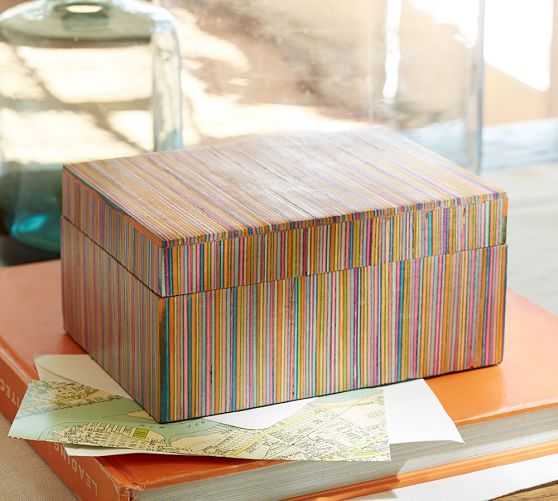 Multi Stripe Box Pottery Barn