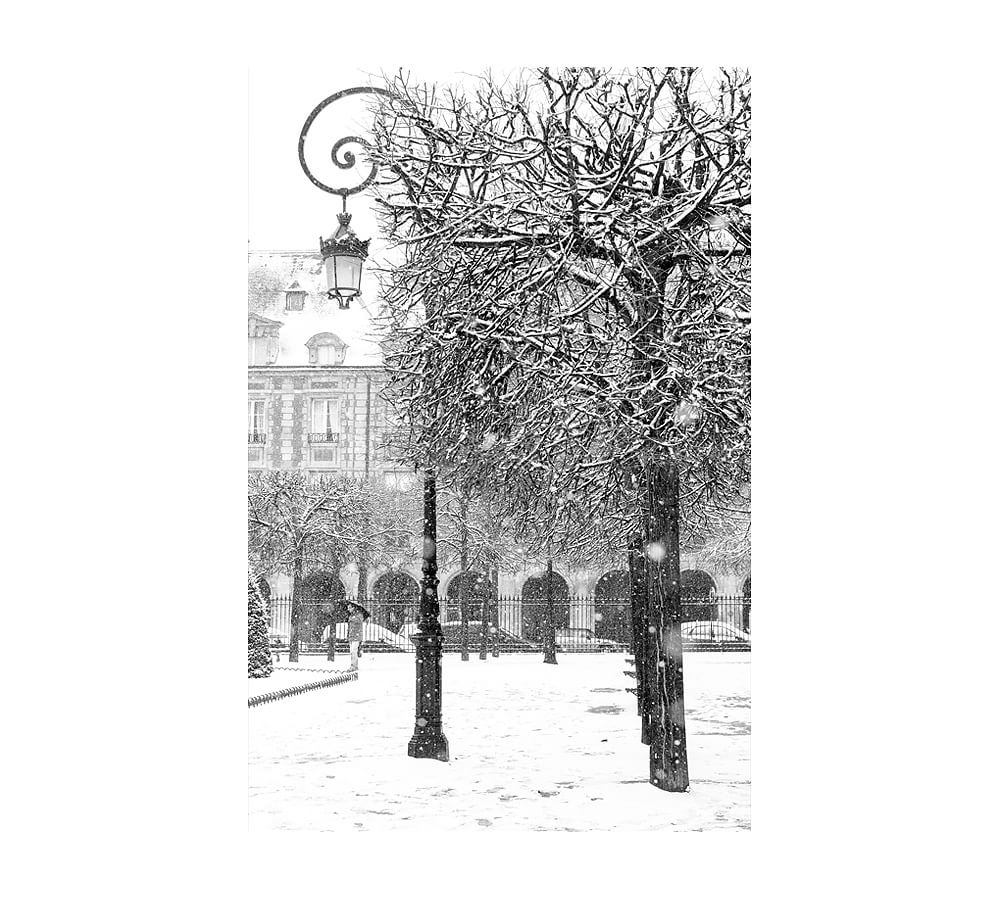 Snowfall In Place Des Vosges By Rebecca Plotnick