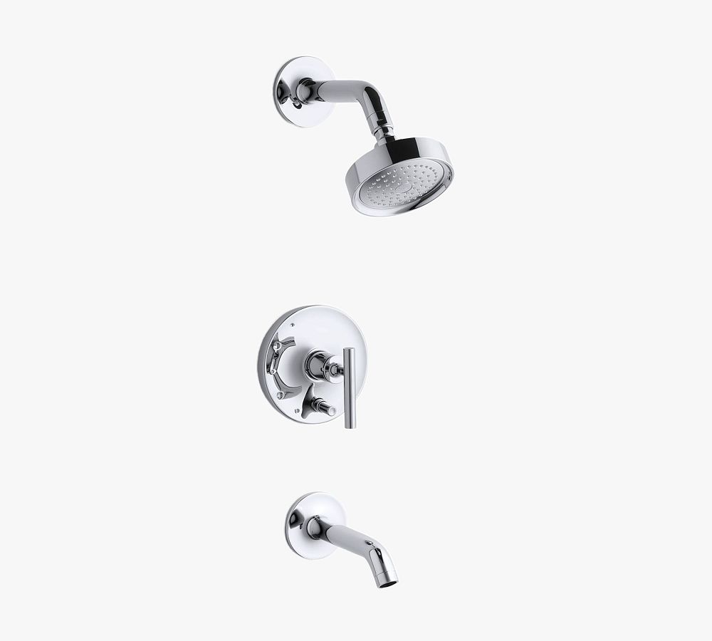 Kohler Purist &#174; Rite-Temp&#174; Lever Handle Shower and Tub Faucet W/ 2.5 GPM Showerhead