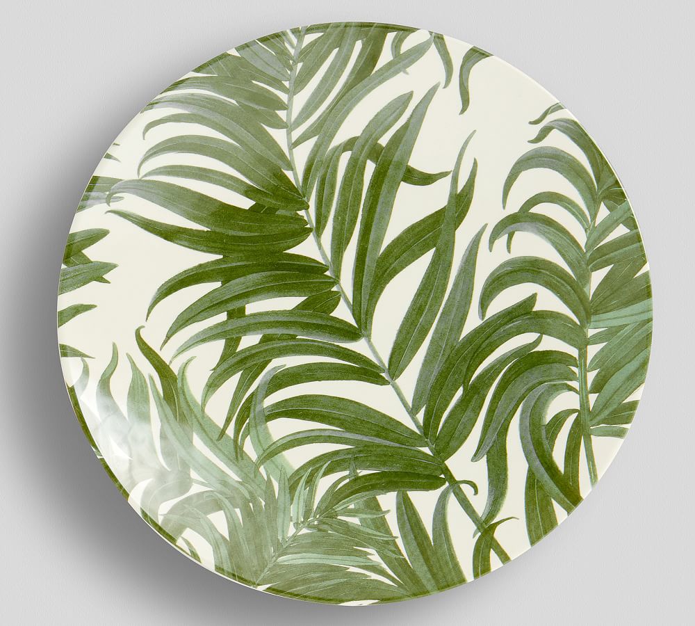 Coconut Palm Leaf Melamine Salad Plate