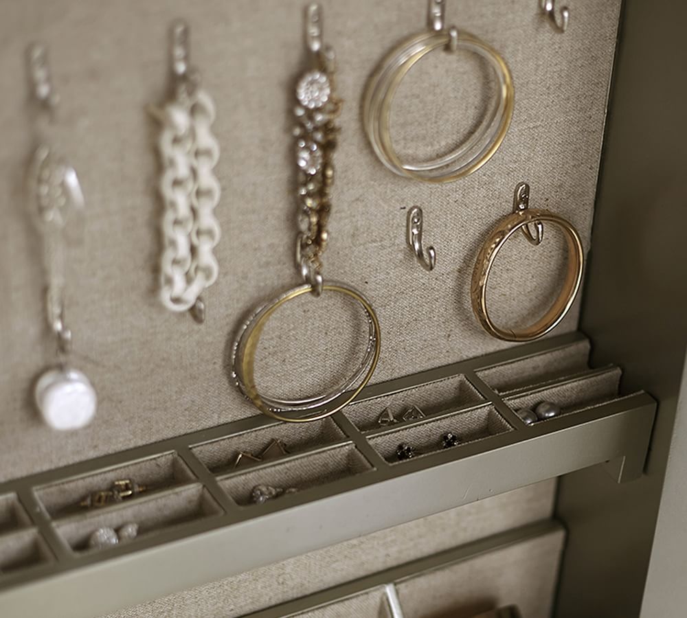 Pottery barn park store mirrored jewelry closet