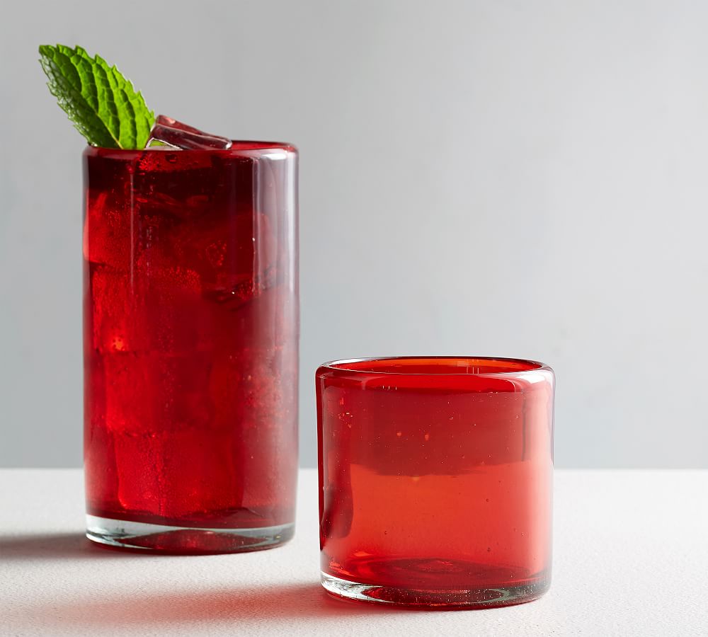 Santino Recycled Cocktail Glasses - Red