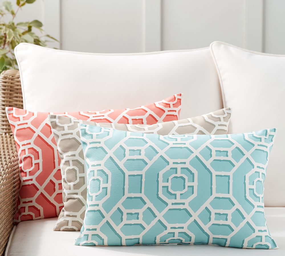 Shannon Geo Print Outdoor Pillow