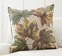 Leaf Embroidered Pillow Cover