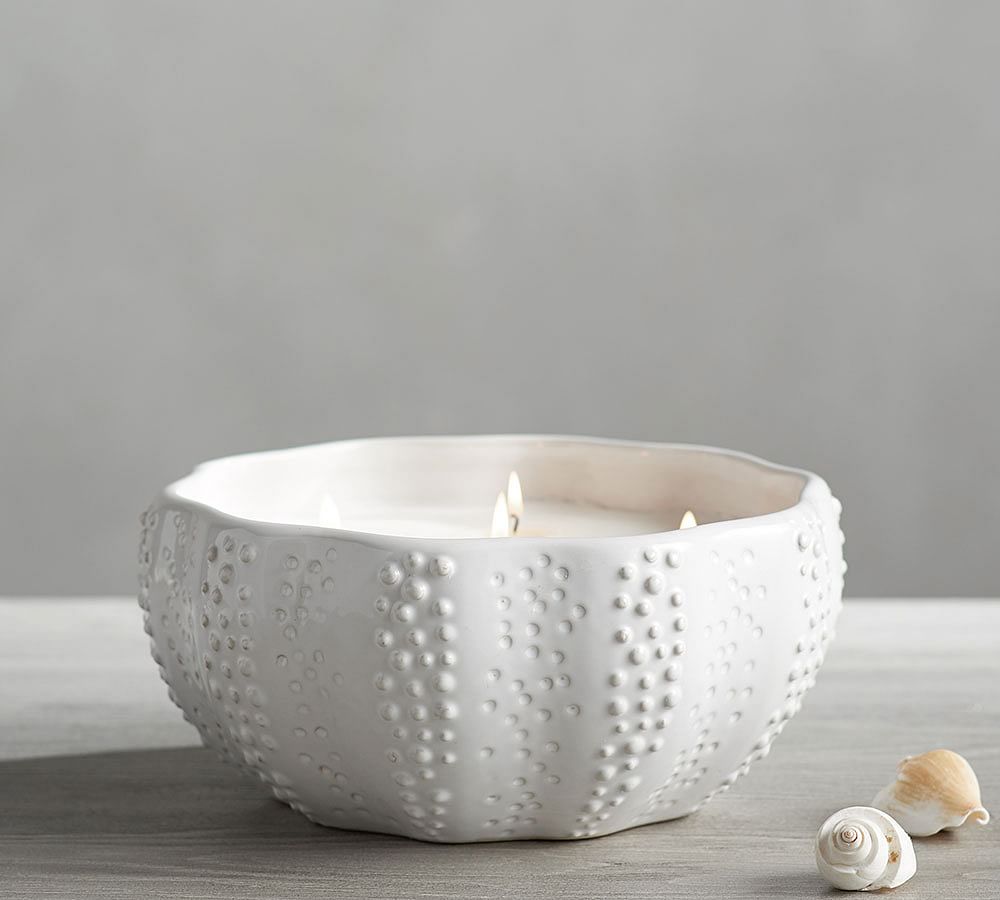 Urchin Candle Pot - Ivory