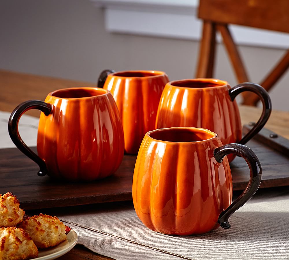 Pumpkin Mug, Set of 4