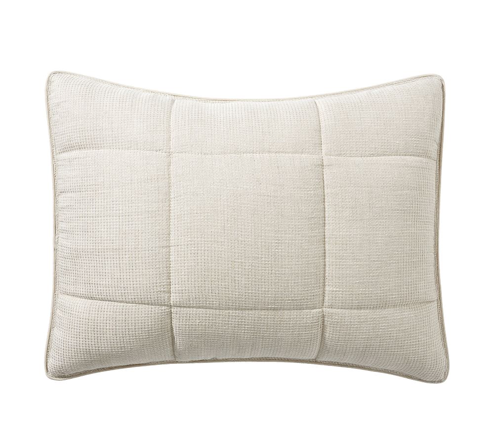 European Flax Linen Waffle Shams