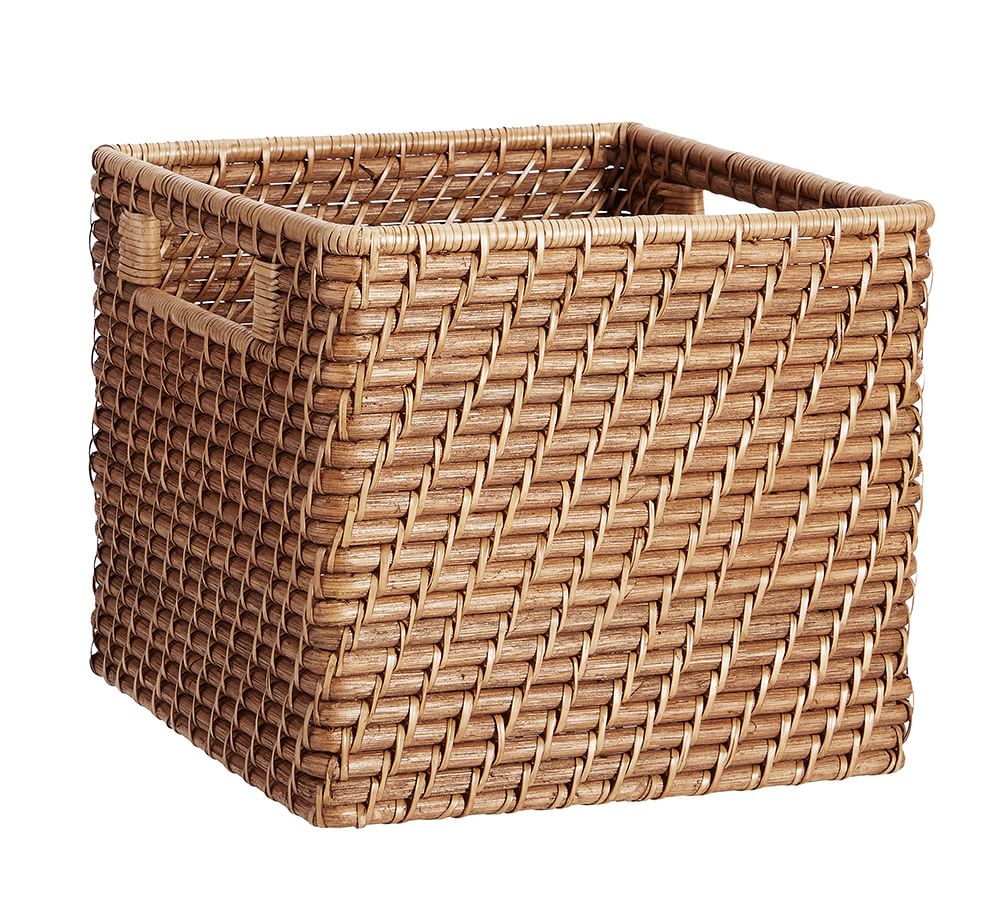 Clive Square Utility Baskets, Natural Honey