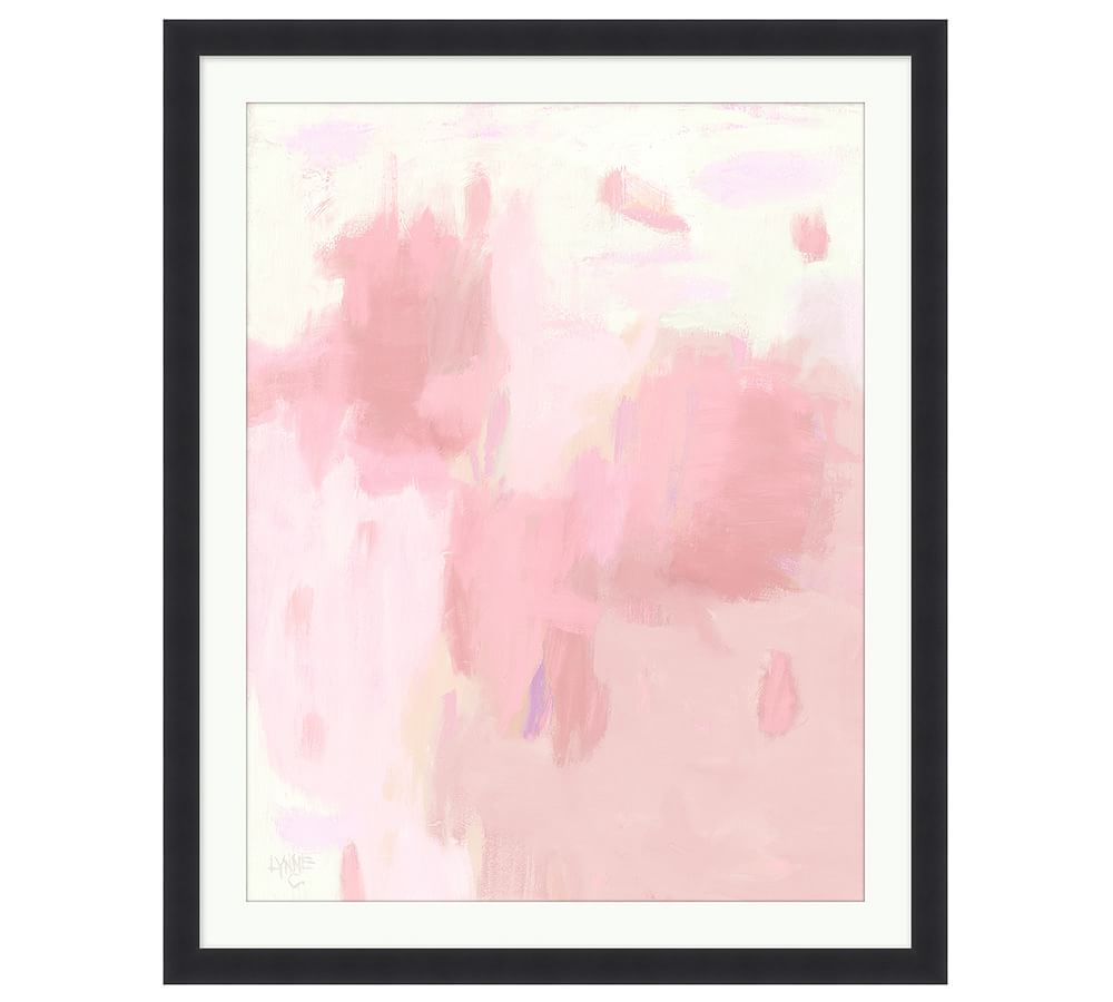 Blushing Rose Framed Print, 26 x 32